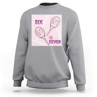 Funny Six Seven Tennis Meme Sweatshirt Valentine For Women - Wonder Print Shop