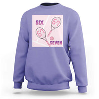 Funny Six Seven Tennis Meme Sweatshirt Valentine For Women - Wonder Print Shop