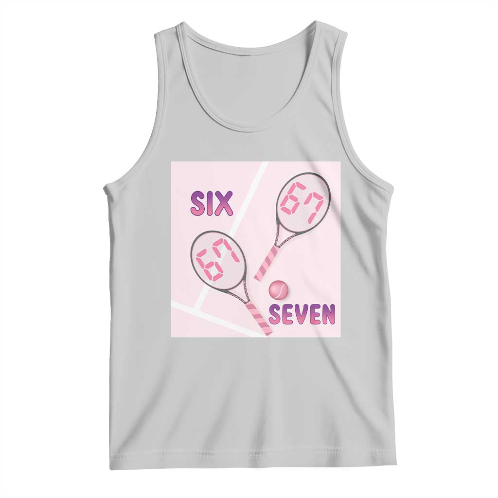 Funny Six Seven Tennis Meme Tank Top Valentine For Women - Wonder Print Shop