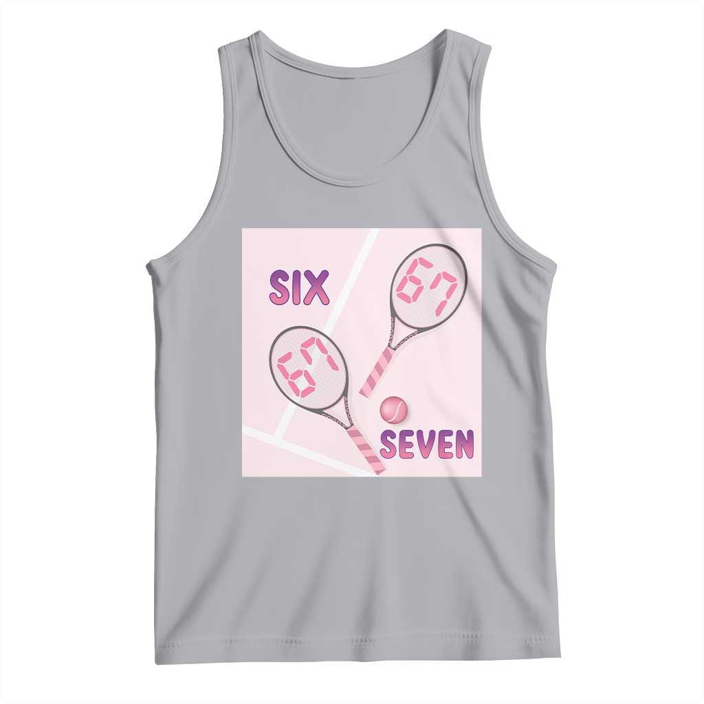 Funny Six Seven Tennis Meme Tank Top Valentine For Women - Wonder Print Shop