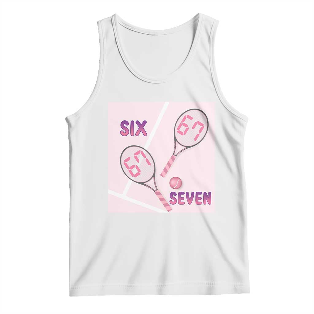 Funny Six Seven Tennis Meme Tank Top Valentine For Women - Wonder Print Shop