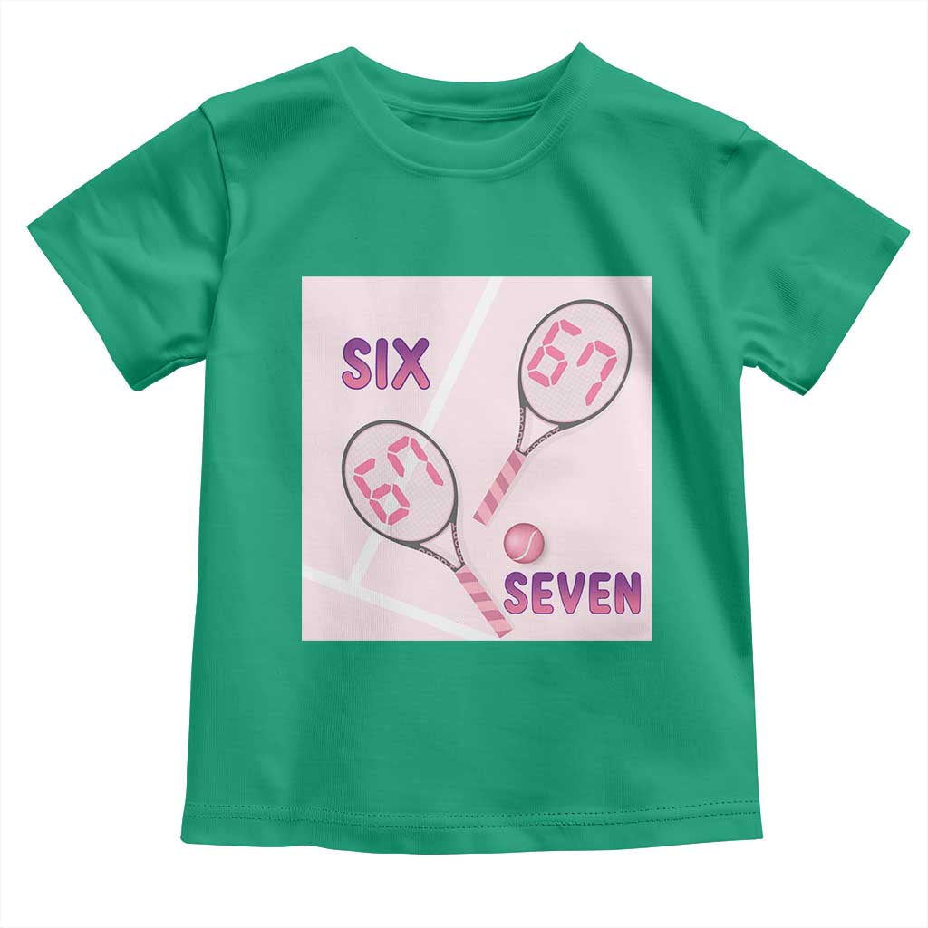 Funny Six Seven Tennis Meme Toddler T Shirt Valentine For Women - Wonder Print Shop