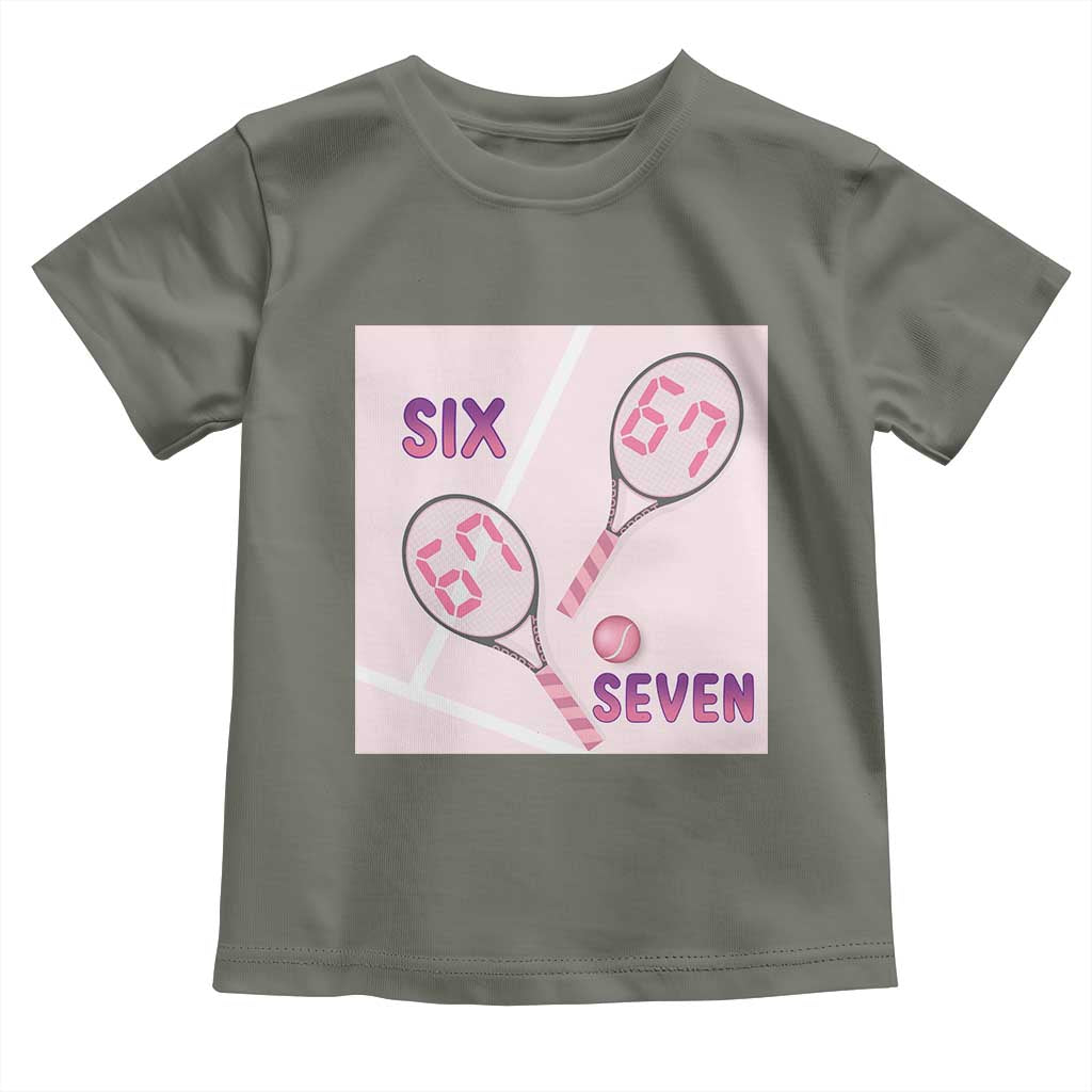 Funny Six Seven Tennis Meme Toddler T Shirt Valentine For Women - Wonder Print Shop