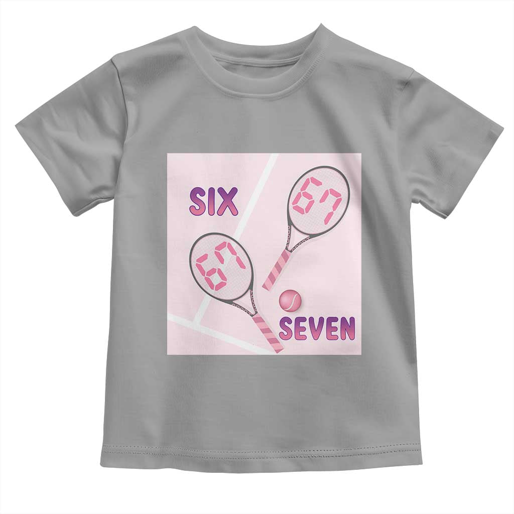 Funny Six Seven Tennis Meme Toddler T Shirt Valentine For Women - Wonder Print Shop