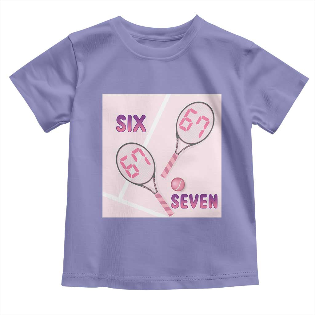 Funny Six Seven Tennis Meme Toddler T Shirt Valentine For Women - Wonder Print Shop