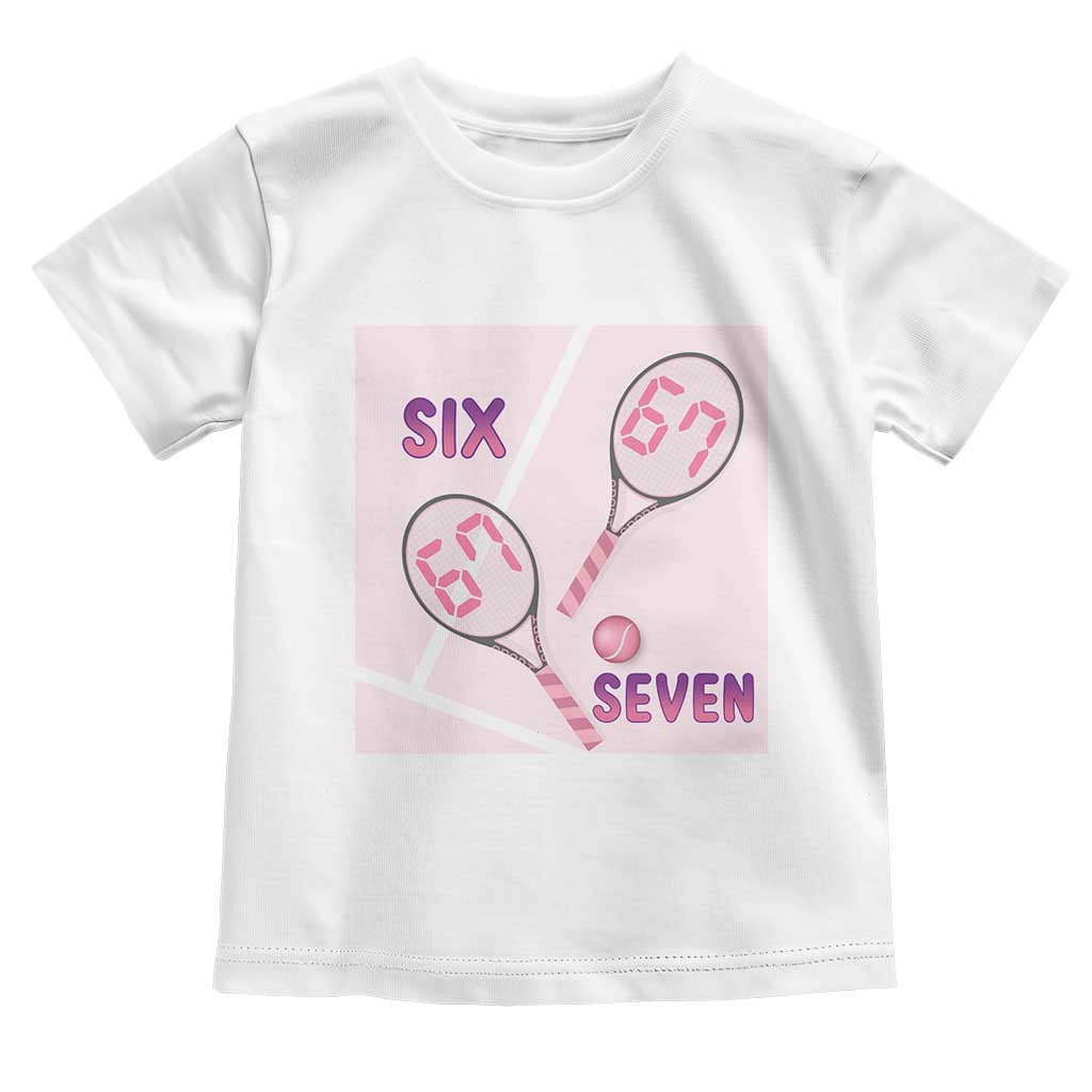 Funny Six Seven Tennis Meme Toddler T Shirt Valentine For Women - Wonder Print Shop