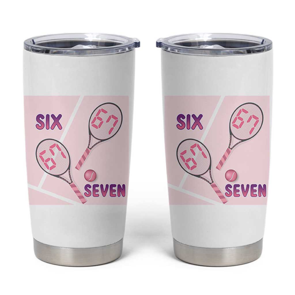 Funny Six Seven Tennis Meme Tumbler Cup Valentine For Women - Wonder Print Shop