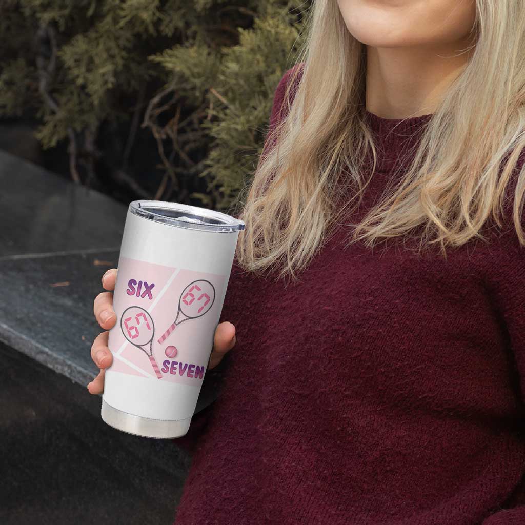 Funny Six Seven Tennis Meme Tumbler Cup Valentine For Women - Wonder Print Shop