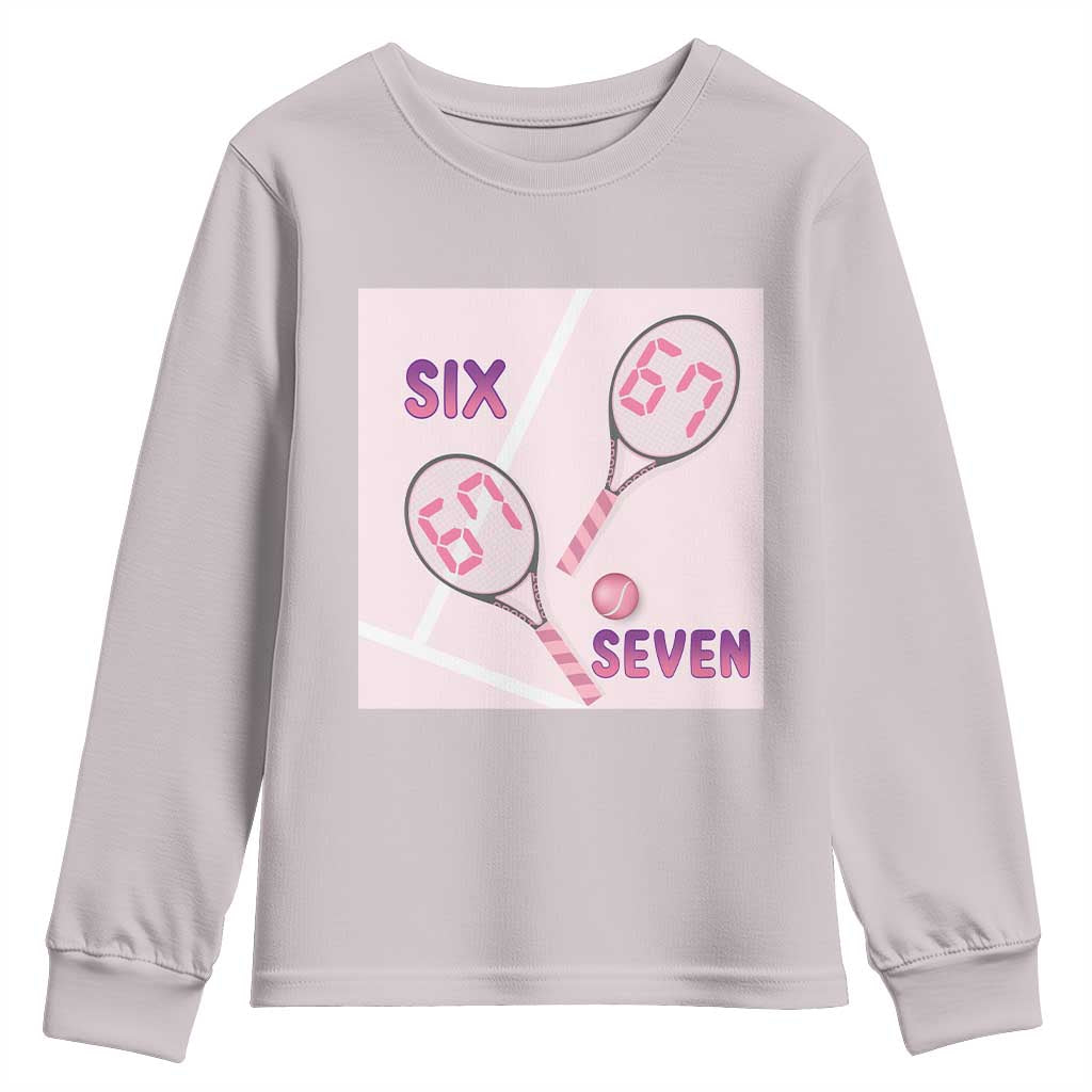 Funny Six Seven Tennis Meme Youth Sweatshirt Valentine For Women - Wonder Print Shop