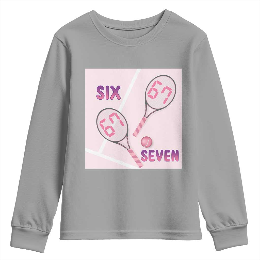 Funny Six Seven Tennis Meme Youth Sweatshirt Valentine For Women - Wonder Print Shop
