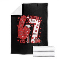 Six Seven Tennis Meme Throw Blanket Funny Gen Alpha Valentine - Wonder Print Shop