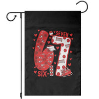 Six Seven Tennis Meme Garden Flag Funny Gen Alpha Valentine - Wonder Print Shop
