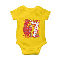 Six Seven Tennis Meme Baby Onesie Funny Gen Alpha Valentine - Wonder Print Shop