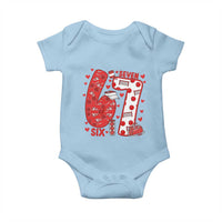 Six Seven Tennis Meme Baby Onesie Funny Gen Alpha Valentine - Wonder Print Shop