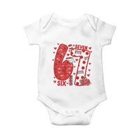 Six Seven Tennis Meme Baby Onesie Funny Gen Alpha Valentine - Wonder Print Shop