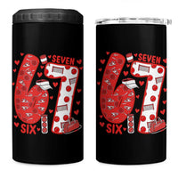 Six Seven Tennis Meme 4 in 1 Can Cooler Tumbler Funny Gen Alpha Valentine - Wonder Print Shop