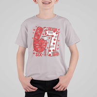 Six Seven Tennis Meme T Shirt For Kid Funny Gen Alpha Valentine - Wonder Print Shop