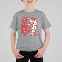 Six Seven Tennis Meme T Shirt For Kid Funny Gen Alpha Valentine - Wonder Print Shop