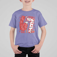 Six Seven Tennis Meme T Shirt For Kid Funny Gen Alpha Valentine - Wonder Print Shop