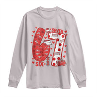 Six Seven Tennis Meme Long Sleeve Shirt Funny Gen Alpha Valentine - Wonder Print Shop
