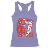 Six Seven Tennis Meme Racerback Tank Top Funny Gen Alpha Valentine - Wonder Print Shop
