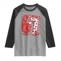 Six Seven Tennis Meme Raglan Shirt Funny Gen Alpha Valentine - Wonder Print Shop