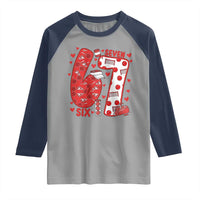 Six Seven Tennis Meme Raglan Shirt Funny Gen Alpha Valentine - Wonder Print Shop