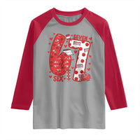 Six Seven Tennis Meme Raglan Shirt Funny Gen Alpha Valentine - Wonder Print Shop