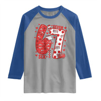 Six Seven Tennis Meme Raglan Shirt Funny Gen Alpha Valentine - Wonder Print Shop