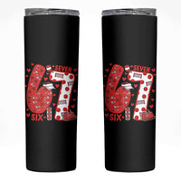 Six Seven Tennis Meme Skinny Tumbler Funny Gen Alpha Valentine - Wonder Print Shop