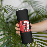 Six Seven Tennis Meme Skinny Tumbler Funny Gen Alpha Valentine - Wonder Print Shop