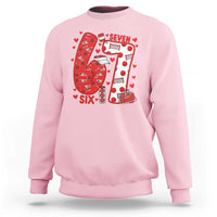 Six Seven Tennis Meme Sweatshirt Funny Gen Alpha Valentine - Wonder Print Shop