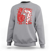 Six Seven Tennis Meme Sweatshirt Funny Gen Alpha Valentine - Wonder Print Shop