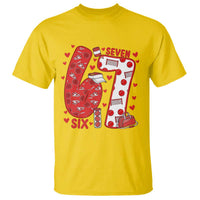 Six Seven Tennis Meme T Shirt Funny Gen Alpha Valentine - Wonder Print Shop