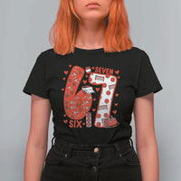 Six Seven Tennis Meme T Shirt For Women Funny Gen Alpha Valentine - Wonder Print Shop