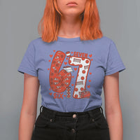 Six Seven Tennis Meme T Shirt For Women Funny Gen Alpha Valentine - Wonder Print Shop