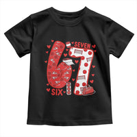 Six Seven Tennis Meme Toddler T Shirt Funny Gen Alpha Valentine - Wonder Print Shop