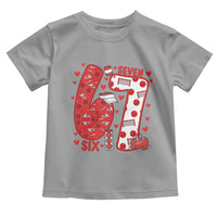 Six Seven Tennis Meme Toddler T Shirt Funny Gen Alpha Valentine - Wonder Print Shop