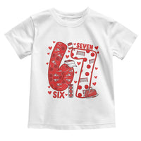 Six Seven Tennis Meme Toddler T Shirt Funny Gen Alpha Valentine - Wonder Print Shop