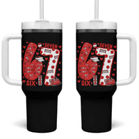 Six Seven Tennis Meme Tumbler With Handle Funny Gen Alpha Valentine - Wonder Print Shop