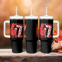 Six Seven Tennis Meme Tumbler With Handle Funny Gen Alpha Valentine - Wonder Print Shop