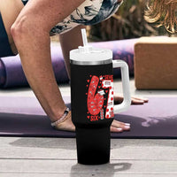 Six Seven Tennis Meme Tumbler With Handle Funny Gen Alpha Valentine - Wonder Print Shop