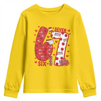 Six Seven Tennis Meme Youth Sweatshirt Funny Gen Alpha Valentine - Wonder Print Shop