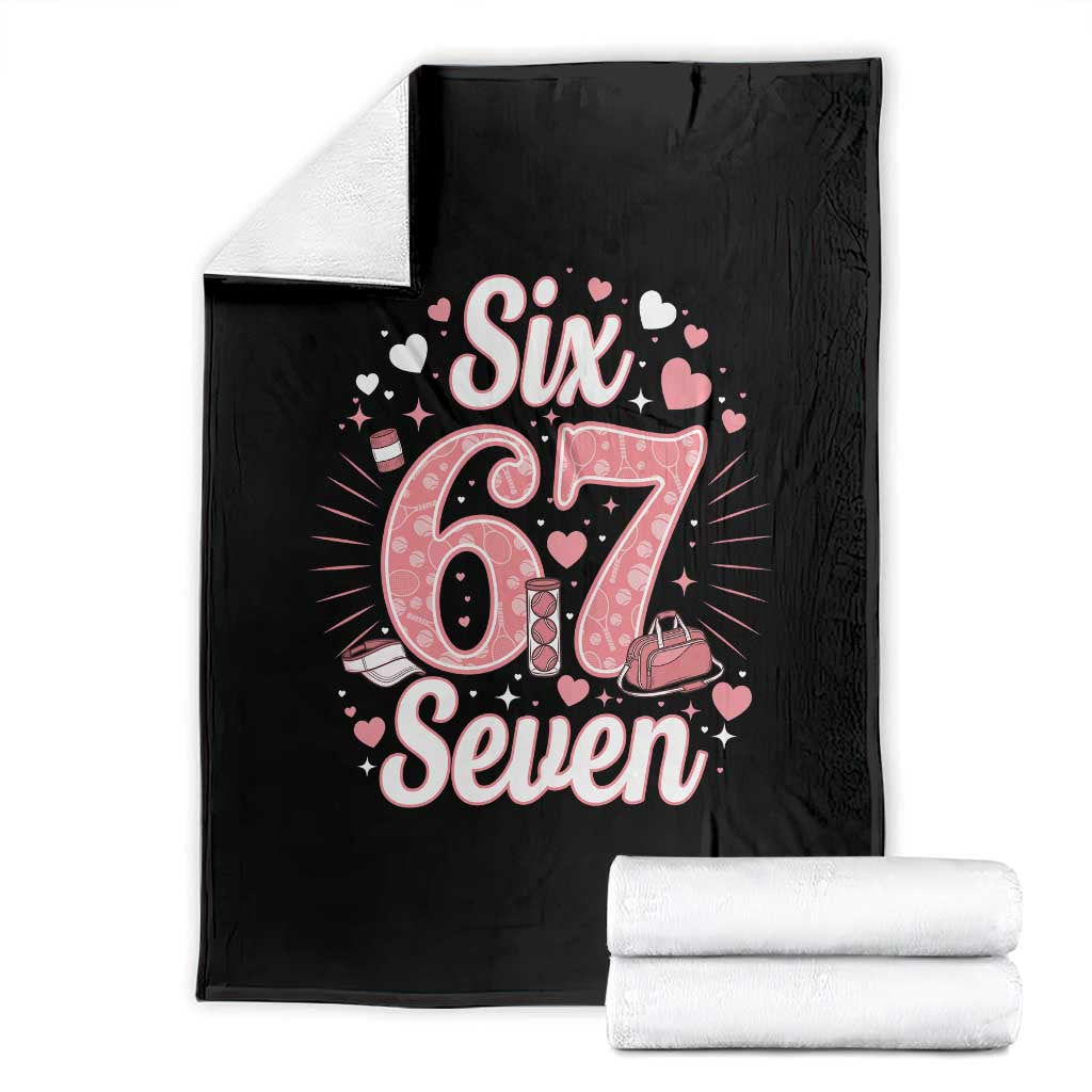 Funny Six Seven Tennis Meme Throw Blanket Gen Z Valentine - Wonder Print Shop