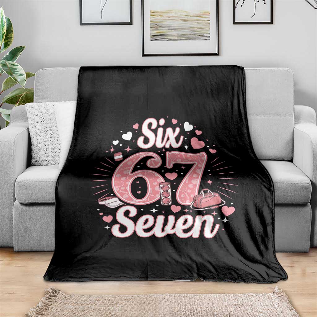 Funny Six Seven Tennis Meme Throw Blanket Gen Z Valentine - Wonder Print Shop