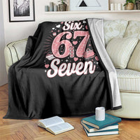 Funny Six Seven Tennis Meme Throw Blanket Gen Z Valentine - Wonder Print Shop