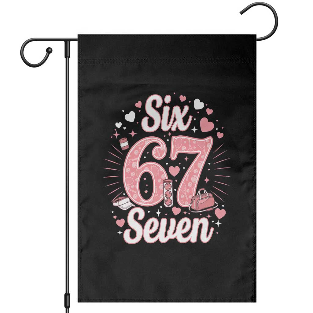 Funny Six Seven Tennis Meme Garden Flag Gen Z Valentine - Wonder Print Shop