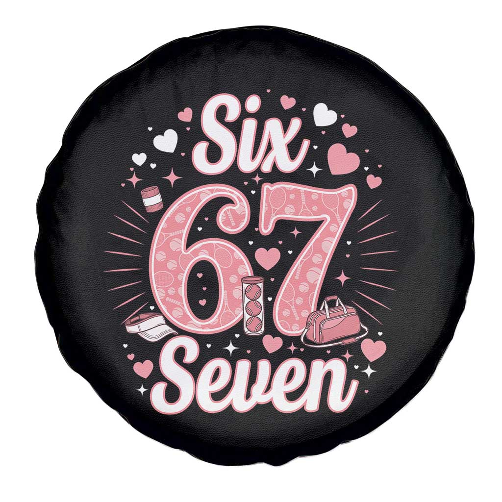 Funny Six Seven Tennis Meme Spare Tire Cover Gen Z Valentine - Wonder Print Shop