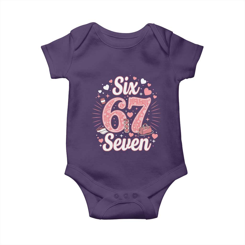 Funny Six Seven Tennis Meme Baby Onesie Gen Z Valentine - Wonder Print Shop