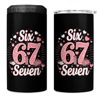 Funny Six Seven Tennis Meme 4 in 1 Can Cooler Tumbler Gen Z Valentine - Wonder Print Shop
